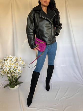 Zara - oversize moto bunda, zara,m