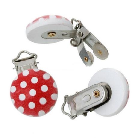 Klip na cumlík bodky,