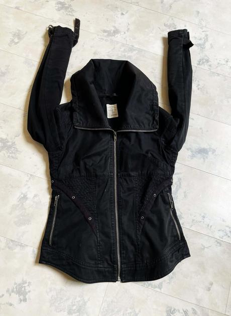 Štýlová bunda do pásu, xs