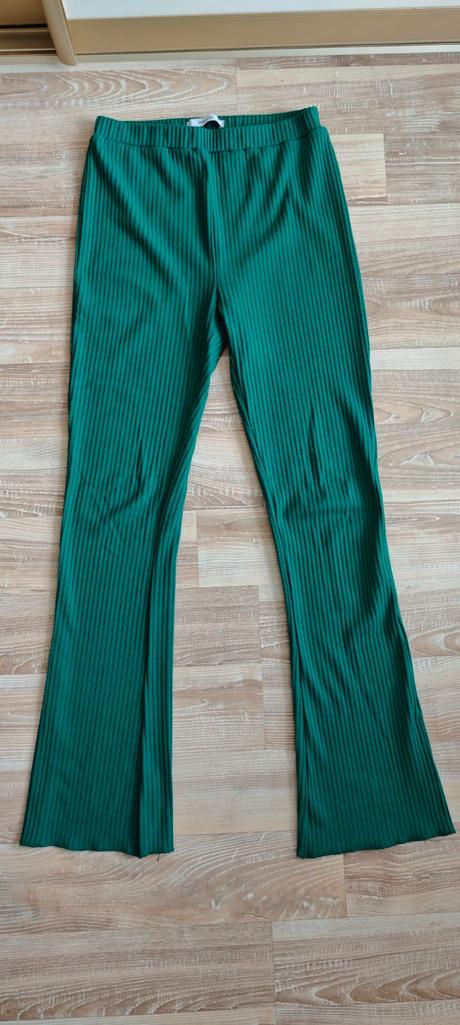 Flare štruktúrované/rebrované nohavice, reserved,164