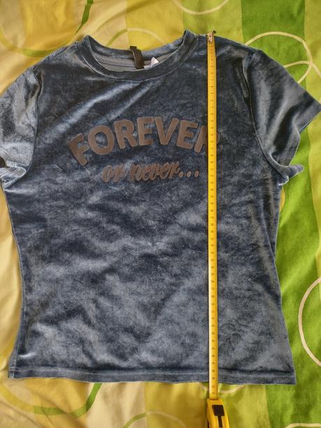 Zamatové tričko h&m, h&m,s