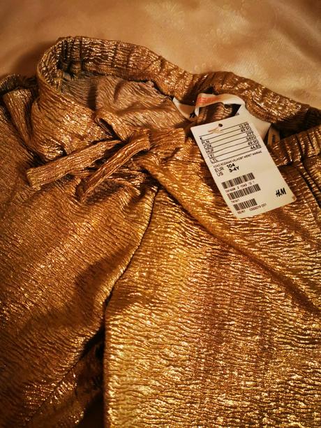Zlaté letné nohavice, h&m,104