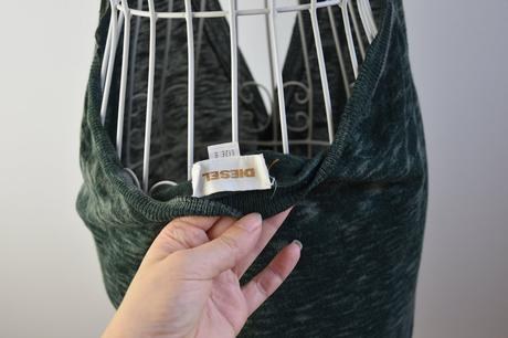 Diesel pletena vesta zelena s pc 75 eur, diesel,s