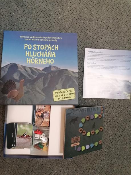 Spoločenská hra - po stopách hlucháňa hôrneho, 