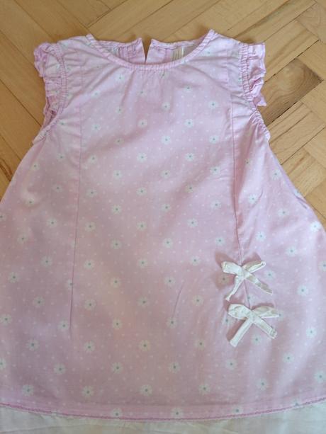 Letné bavlnené šaty 9-12 m, 80