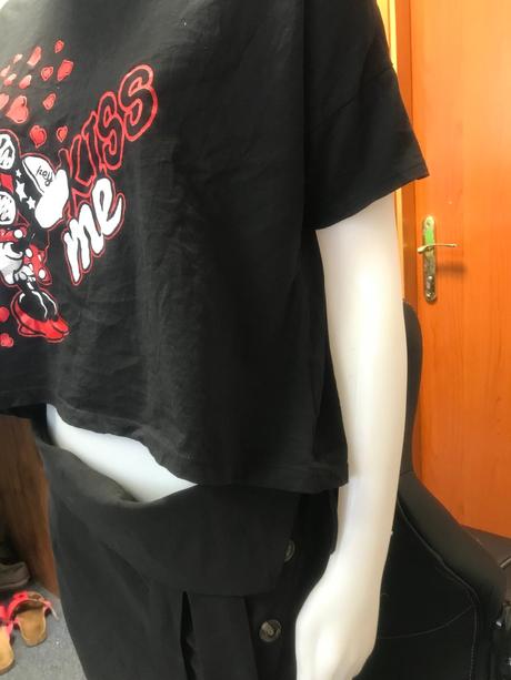 Krátke tričko mickey a minnie, uni,