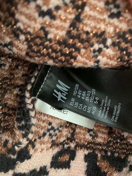 Ciapka makka zimna, h&m,128