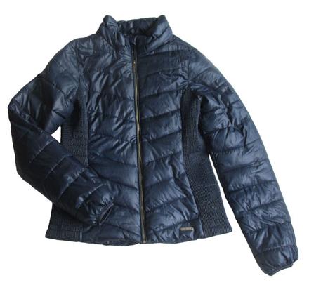 Tmavomodrá prechodná bunda, h&m,170