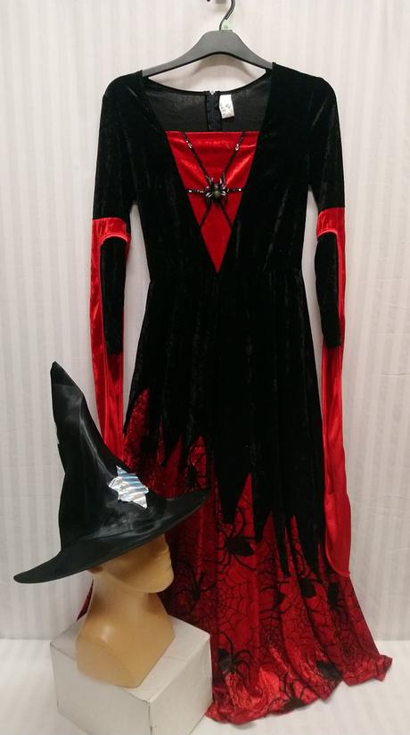 2-dielny kostým červená pavúčia žena, fries, s-m, 