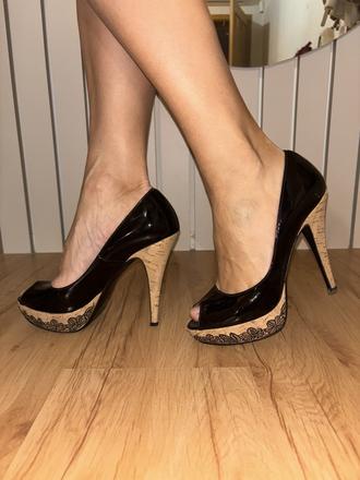 Kožené lakované topánky mario bolucci, 37