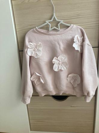 Mikina zara s 3dkvetmi, zara,110