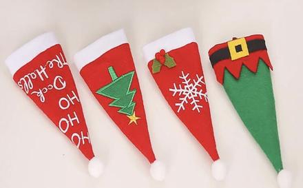 Vianocne stolovanie na pribor,