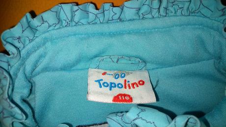 Svetlo tyrkysová zateplená dievčenská vesta, topolino,116