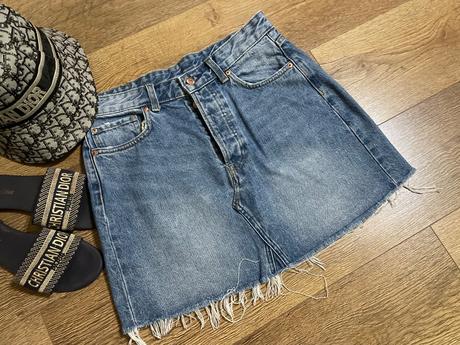 Riflová sukňa h&m, h&m,40