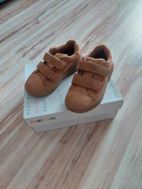 Kožené hnedé topánky geox, geox,26