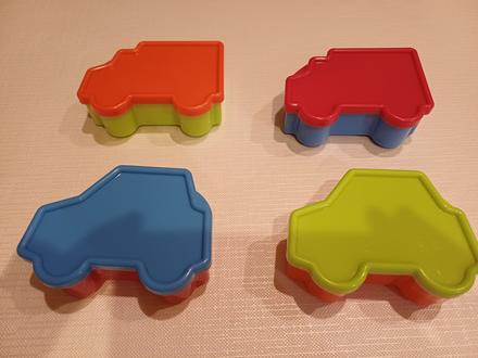 Krabičky na potraviny autá 4ks - tchibo,