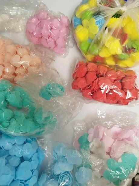 Penové ružičky mix, 