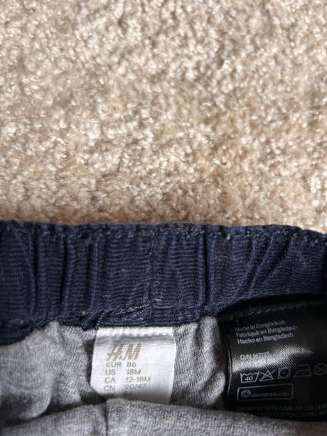 Hm zateplene nohavice 86, h&m,86