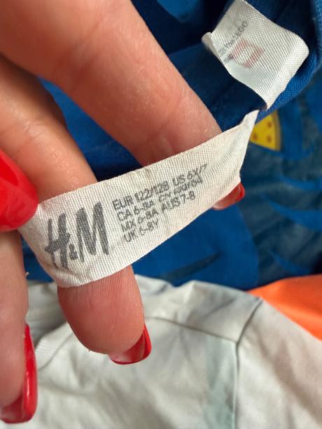 Trička krátky rukáv 122/128, h&m,122