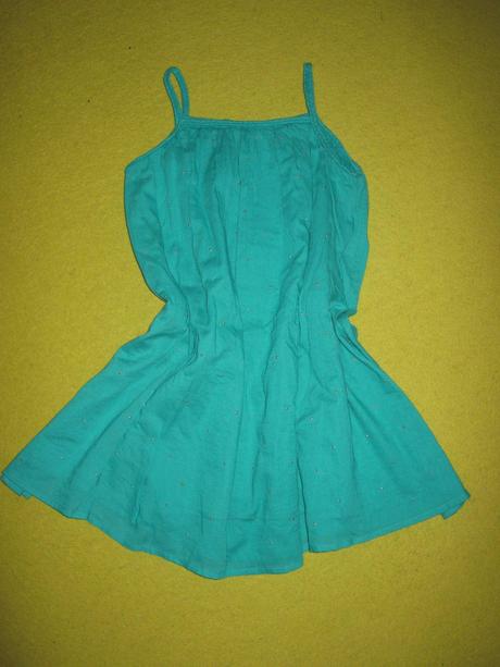 Smaragdove saty 7-8 r - nenosene, marks & spencer,128