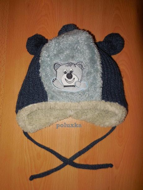 Zimný teplý set, čiapka a šál, 86