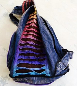 Plátenná hand made torba na plece,