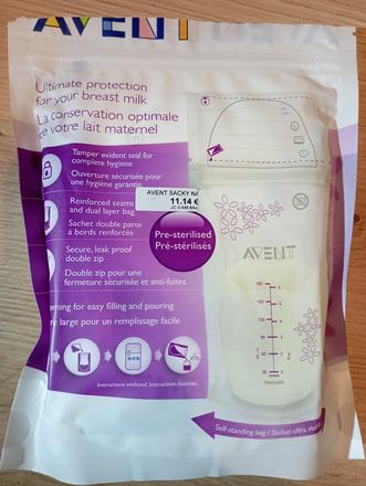 Sáčky na materské mlieko, 