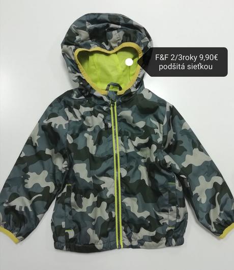 Maskáčová prechodná bunda, f&f,98