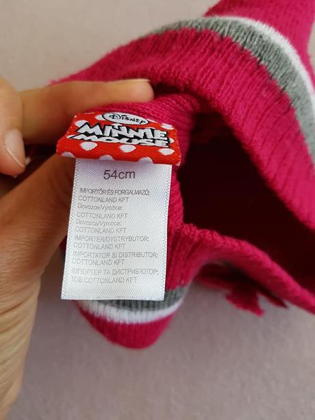 Pletená čiapka minnie č.104, disney,104