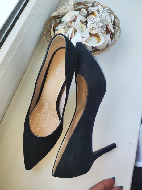 Čierne lodičky deichmann s vložkou proti nárazom, graceland,41