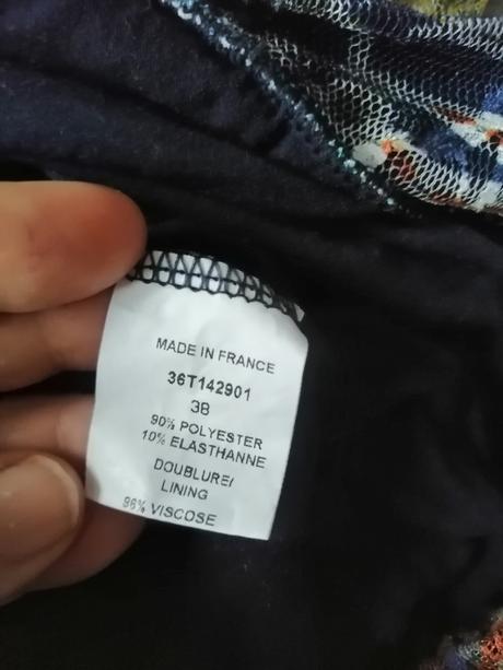 Šik blúzka vzor čipka made in france, vm, m