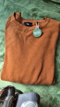 Pulovrik 2xl tehlovej farby, c&a,xxl