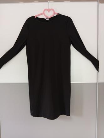 Čierne elastické šaty m/l, m