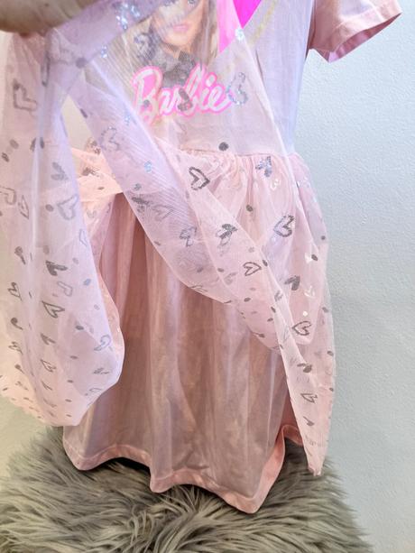 Dievčenské šaty barbie a tylovou sukňou (134), sinsay,134