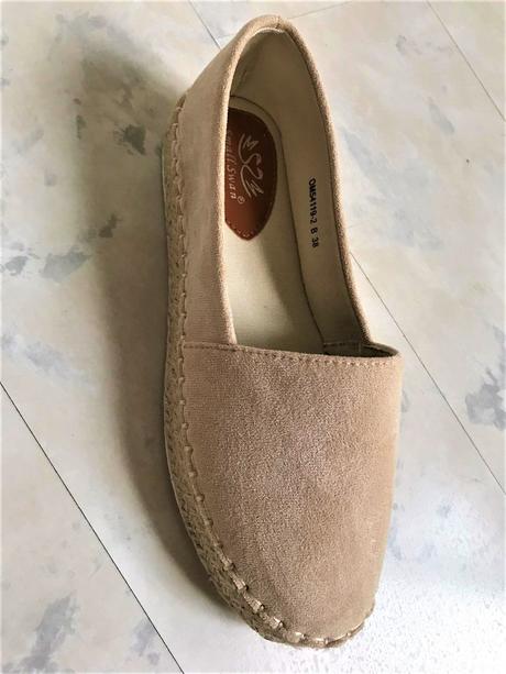 Naturálne semišové espadrilky, 38