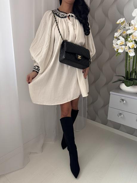 Lindex - šaty s výšivkou, lindex,xs