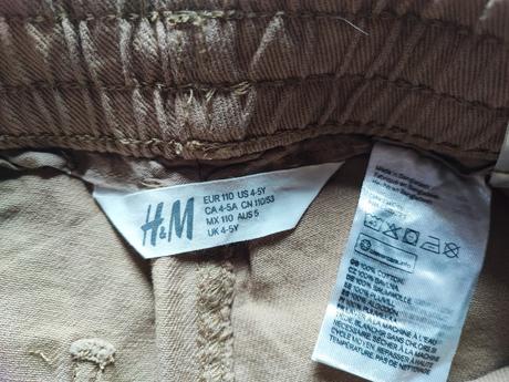 Nohavice hm, h&m,110