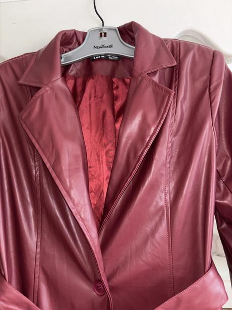 Koženkovy kabát shein s/m, m / s