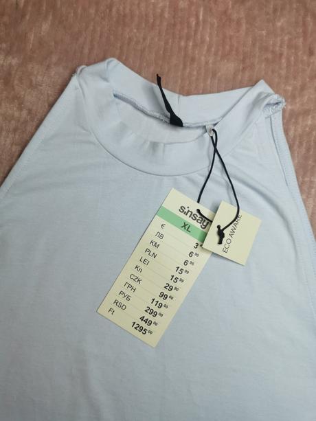 Crop topy sinsay, sinsay,l