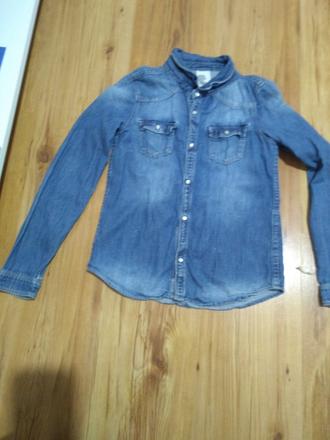 Riflové košeľa, denim,146