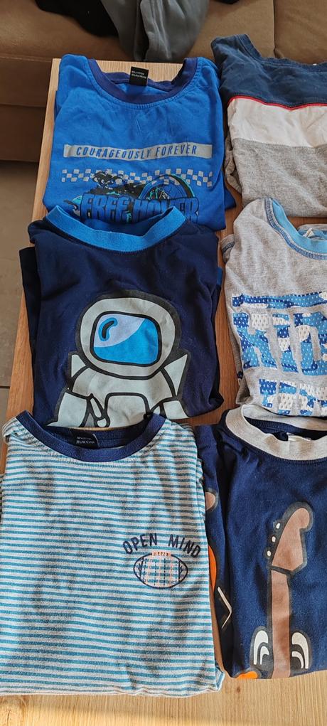 9x pyžamo vrchný diel, 140