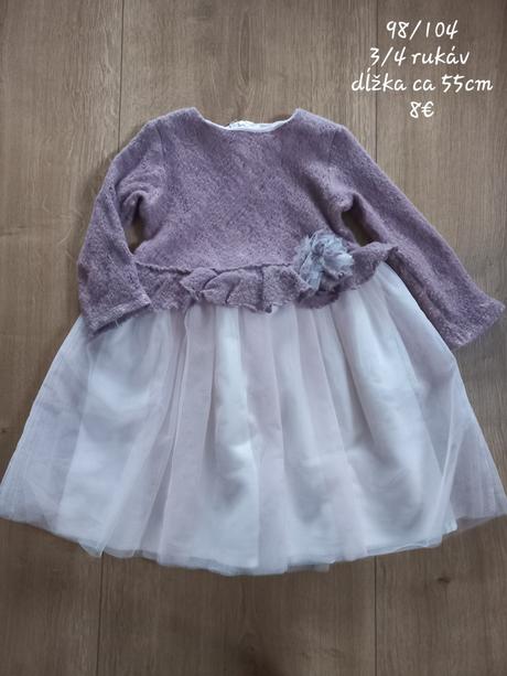 Krásne čipkované príležitostné šaty, 98