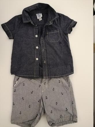 Košeľa frajerska a sortky, h&m,86