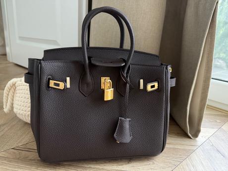 Top grain kozena kabelka v coko farbe,