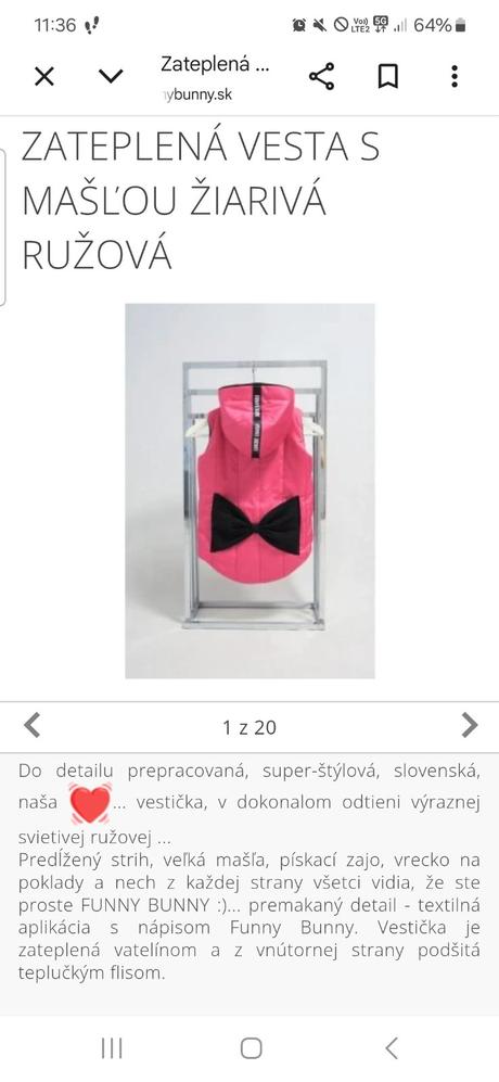 Funny bunny vesta, funny bunny,104