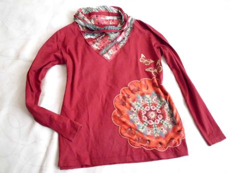 Tmavočervené, desigual,xl