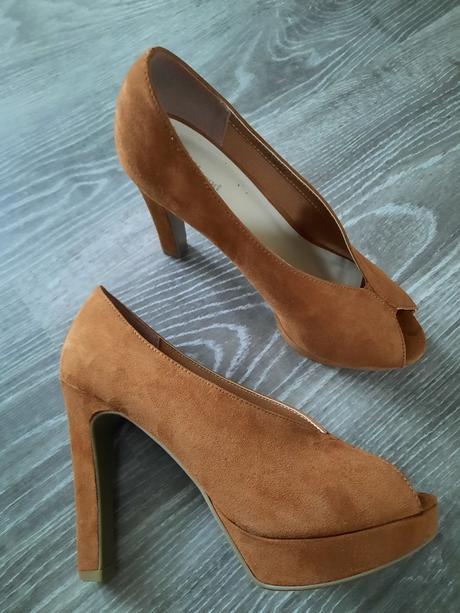 Lodičky- opätok 12 cm- 2cm platform, deichmann,39