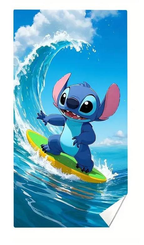 Osuška 80x160 lilo a stitch surf (rýchloschnúca),