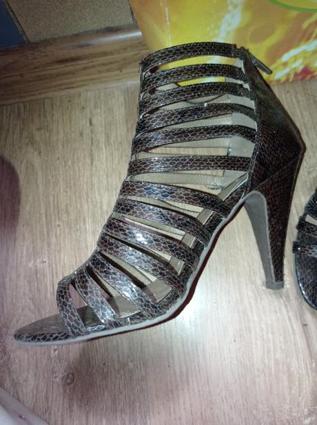 Pásikavé topánky tigrovane hnedé, graceland,40