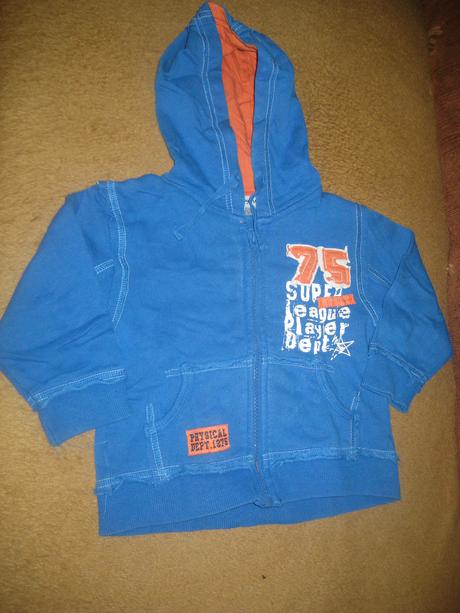 Mikina na zips s kapucňou, veľ. 80 - 86, 80